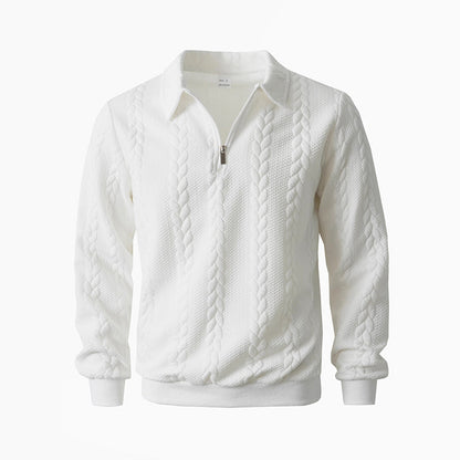 🔥New arrivals offer-Men's Casual Half-Zip Cable-Knit Sweater
