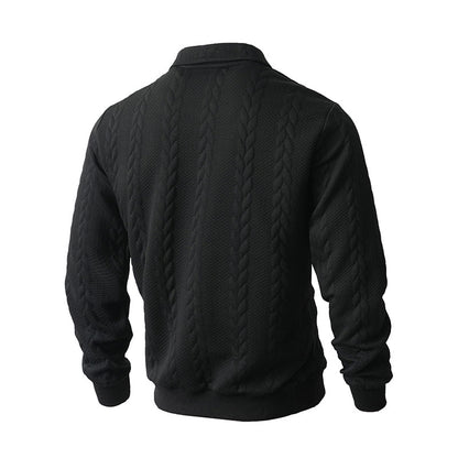 🔥New arrivals offer-Men's Casual Half-Zip Cable-Knit Sweater