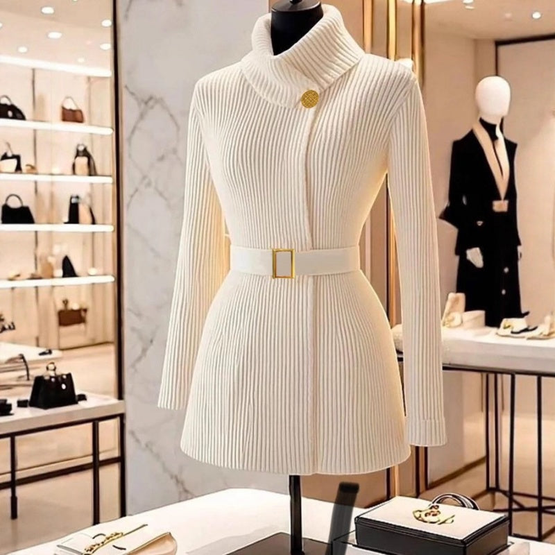 Women's Ribbed Knit Bodycon Sweater Dress