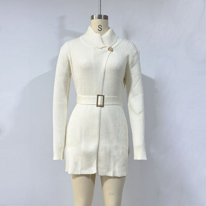 Women's Ribbed Knit Bodycon Sweater Dress