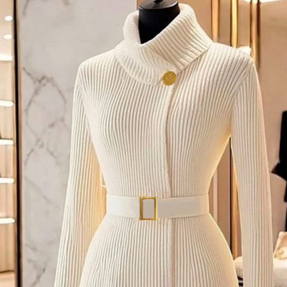 Women's Ribbed Knit Bodycon Sweater Dress