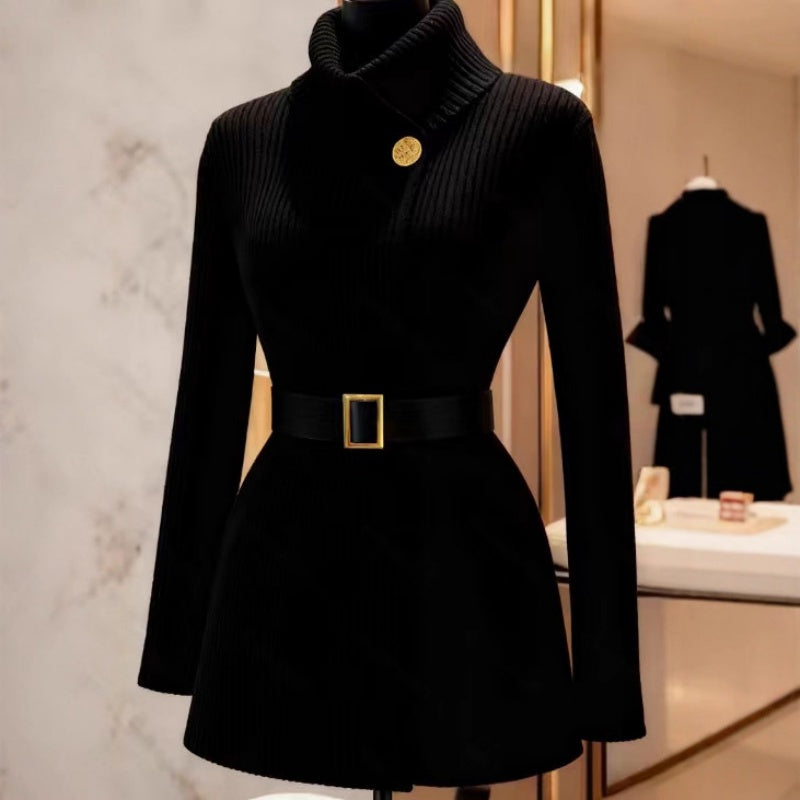 Women's Ribbed Knit Bodycon Sweater Dress