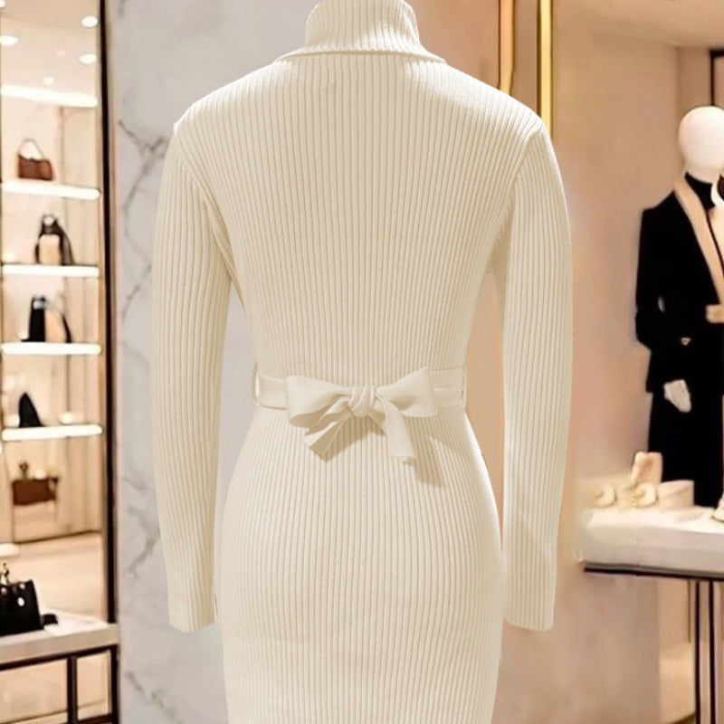 Women's Ribbed Knit Bodycon Sweater Dress