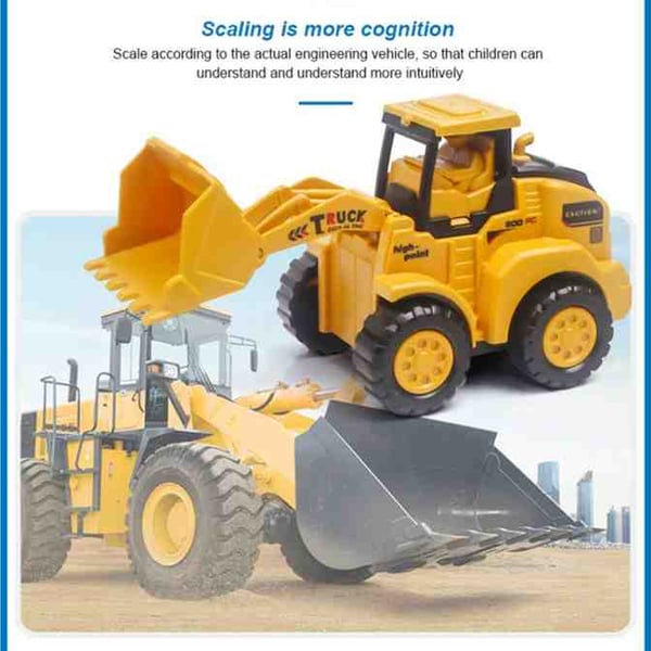 🔥Hot Sale Deals-Push & Go Bulldozer Excavator Toy Car