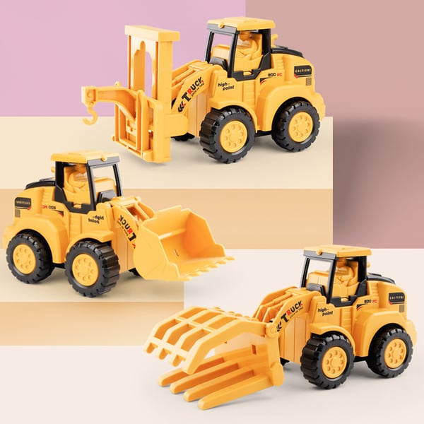 🔥Hot Sale Deals-Push & Go Bulldozer Excavator Toy Car