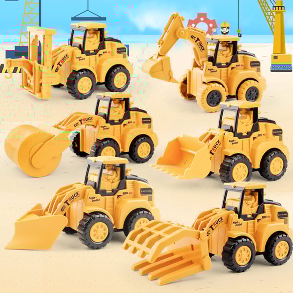 🔥Hot Sale Deals-Push & Go Bulldozer Excavator Toy Car