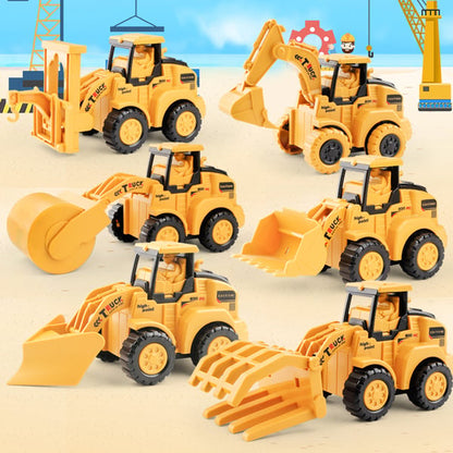 🔥Hot Sale Deals-Push & Go Bulldozer Excavator Toy Car