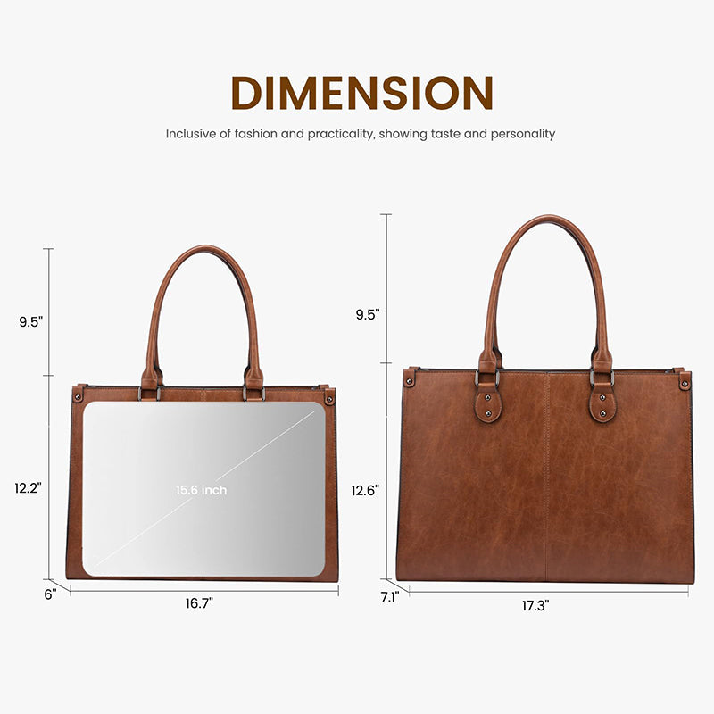 👜Factory Direct Sales-Women's Laptop Tote Bag with Lunch Compartment