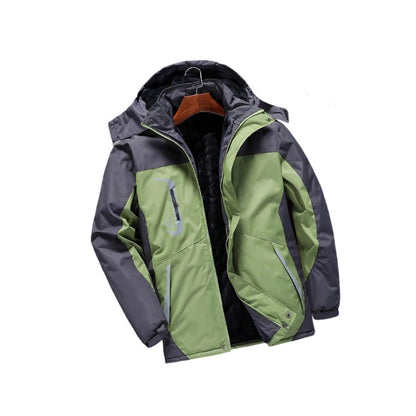 Storm-Resistant Men's Jacket with Detachable Hood