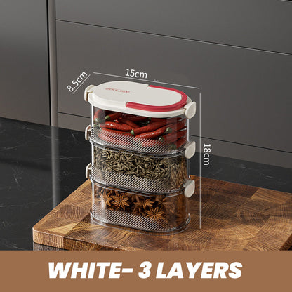 🔥Hot Sale Deals-Multi-layer Sealed Spice Organizer