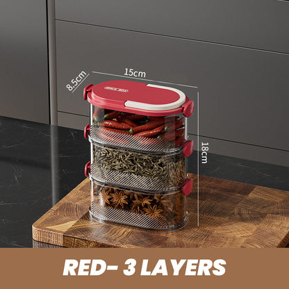 🔥Hot Sale Deals-Multi-layer Sealed Spice Organizer