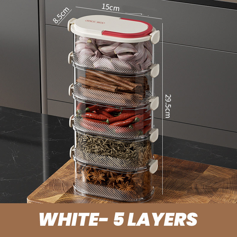 🔥Hot Sale Deals-Multi-layer Sealed Spice Organizer