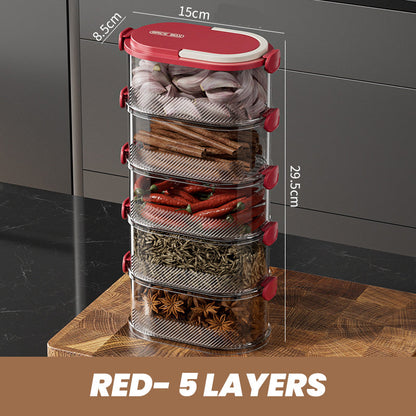 🔥Hot Sale Deals-Multi-layer Sealed Spice Organizer