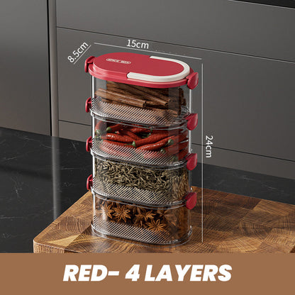 🔥Hot Sale Deals-Multi-layer Sealed Spice Organizer