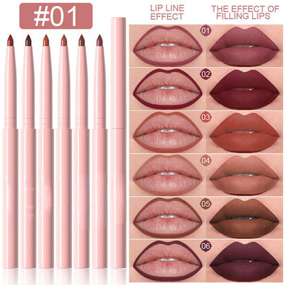 🔥Hot Sale Deals-6 Pack High-Pigment Matte Lip Liner Pencils