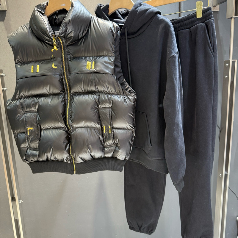 🔥New Arrivals Special Offer-Women's 3-Piece Puffer Vest, Hoodie & Joggers Set