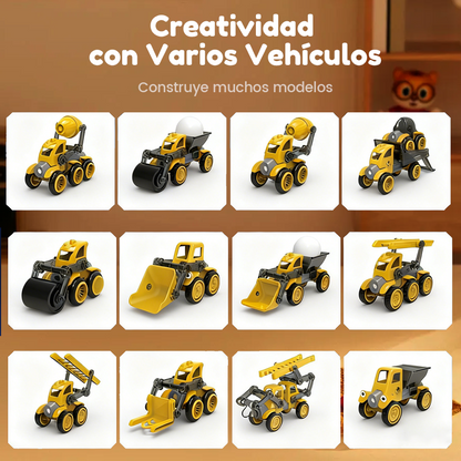 🎄 Magnetic Vehicle Building Set – The Ideal Christmas Gift for Little Builders 🚜
