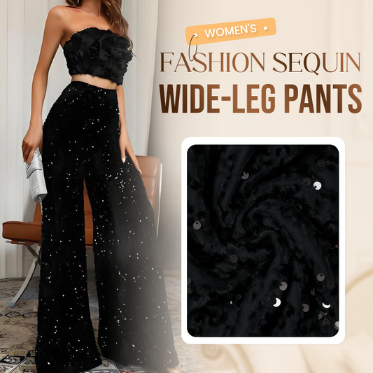 🔥New Arrivals Special Offer-Women’s Fashion Sequin Wide-Leg Pants