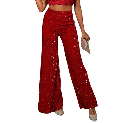 🔥New Arrivals Special Offer-Women’s Fashion Sequin Wide-Leg Pants