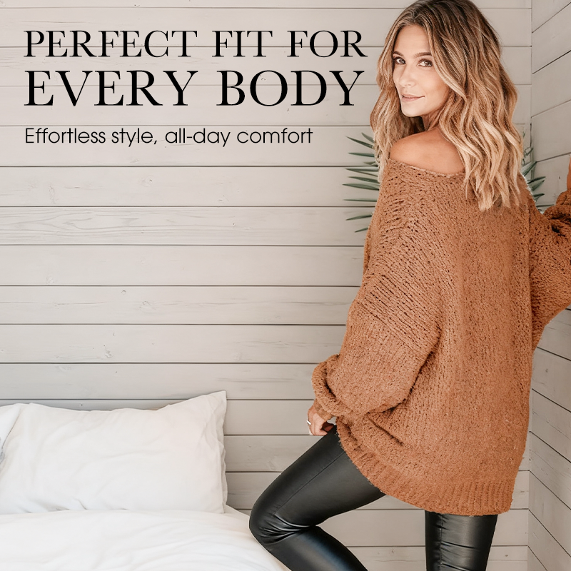 Women's Crewneck Loose Pullover Sweater