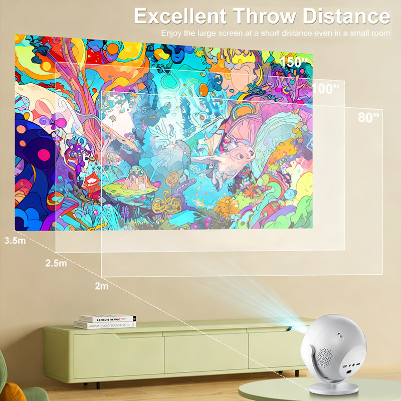 🔥Hot Sale Deals-360° Portable Smart HD Projector