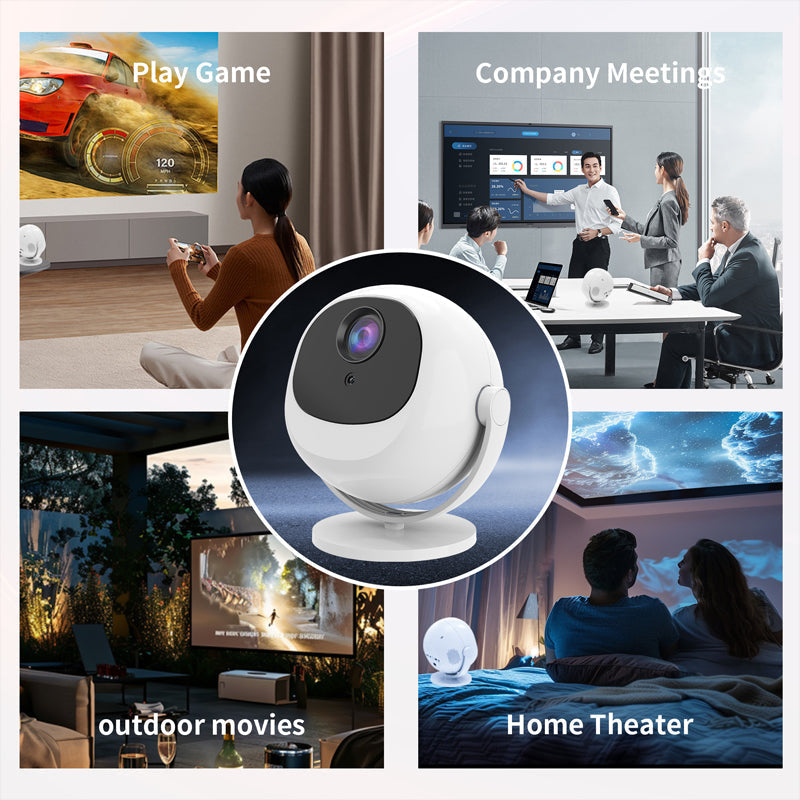 🔥Hot Sale Deals-360° Portable Smart HD Projector