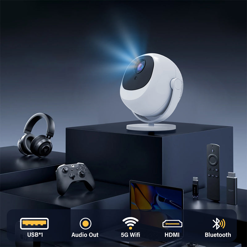 🔥Hot Sale Deals-360° Portable Smart HD Projector