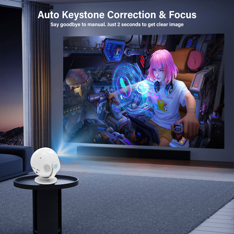 🔥Hot Sale Deals-360° Portable Smart HD Projector