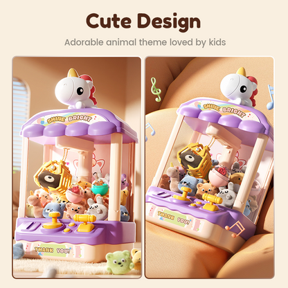 🔥Hot Sale Deals-Children’s Cute Animal Claw Machine with Dolls and Capsules