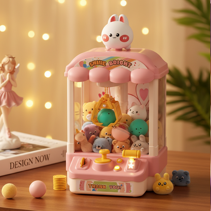 🔥Hot Sale Deals-Children’s Cute Animal Claw Machine with Dolls and Capsules