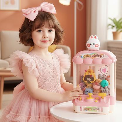 🔥Hot Sale Deals-Children’s Cute Animal Claw Machine with Dolls and Capsules