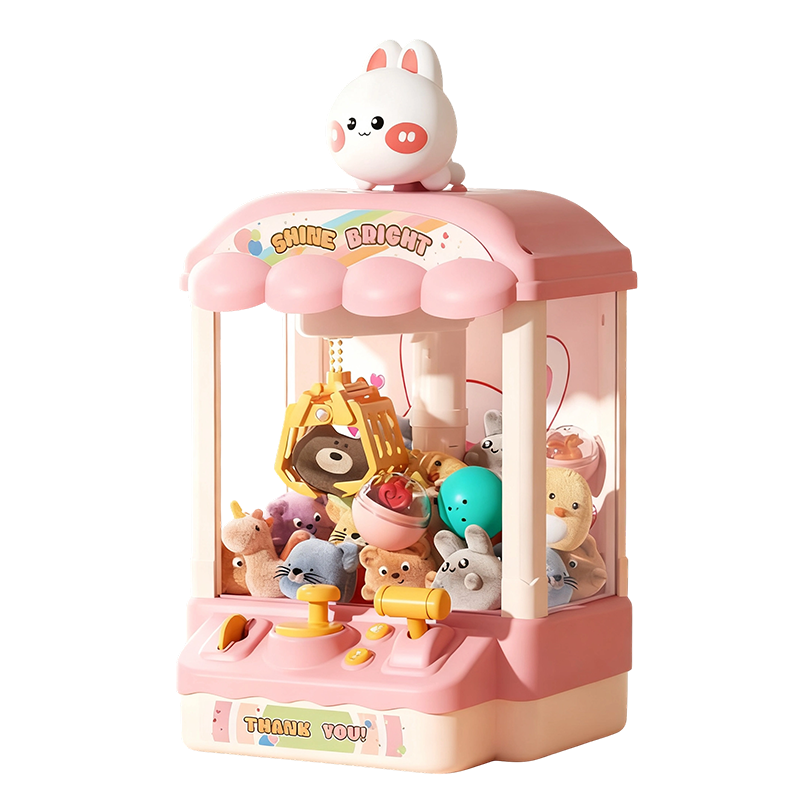 🔥Hot Sale Deals-Children’s Cute Animal Claw Machine with Dolls and Capsules