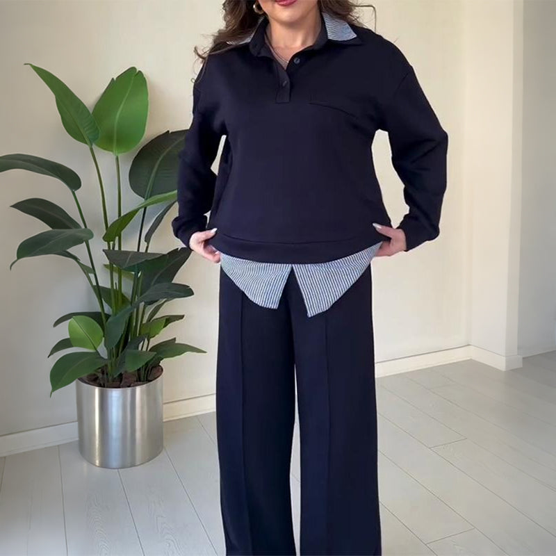 Women's Casual Long-Sleeve Top and Pants 2-Piece Set🔥Buy 2 Get Free Shipping