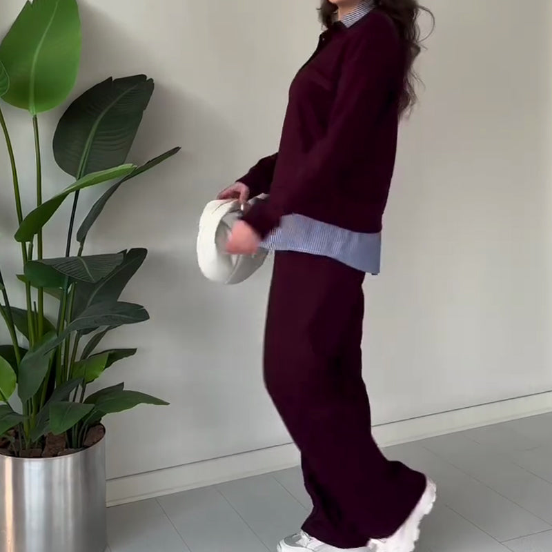Women's Casual Long-Sleeve Top and Pants 2-Piece Set🔥Buy 2 Get Free Shipping