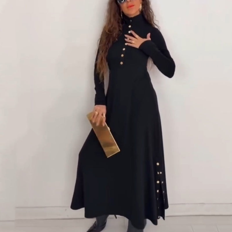 Women’s Fit & Flare Knit Maxi Dress