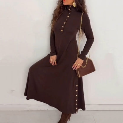 Women’s Fit & Flare Knit Maxi Dress