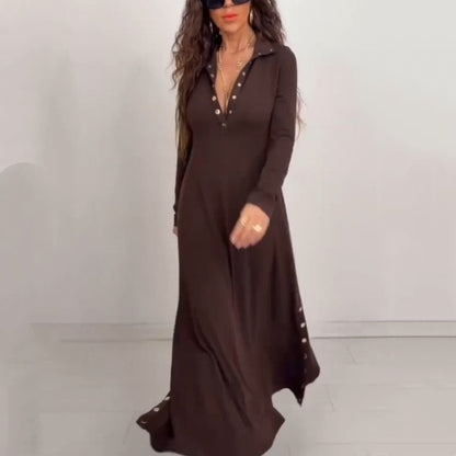 Women’s Fit & Flare Knit Maxi Dress