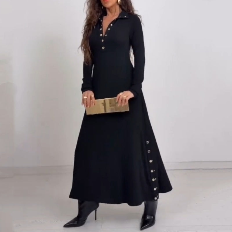 Women’s Fit & Flare Knit Maxi Dress