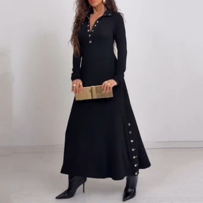 Women’s Fit & Flare Knit Maxi Dress