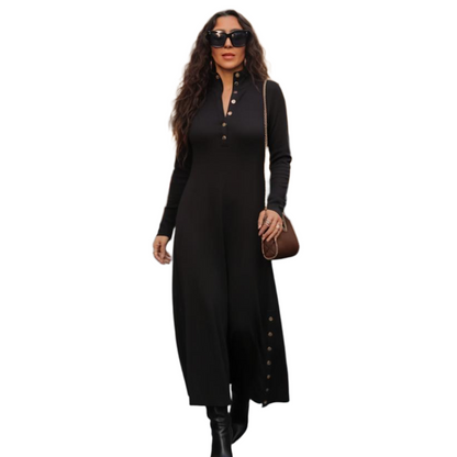 Women’s Fit & Flare Knit Maxi Dress