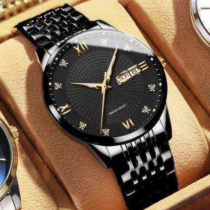 Men's Stainless Steel Waterproof Business Watch（50% OFF）