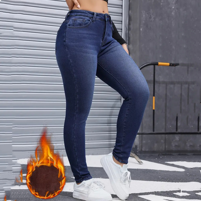 Women's High-Stretch Plush-Lined Skinny Jeans