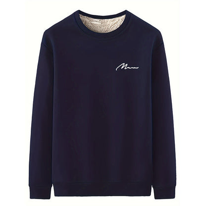 🔥Hot Sale Offers-Men's Thermal Lined Crewneck Sweatshirt