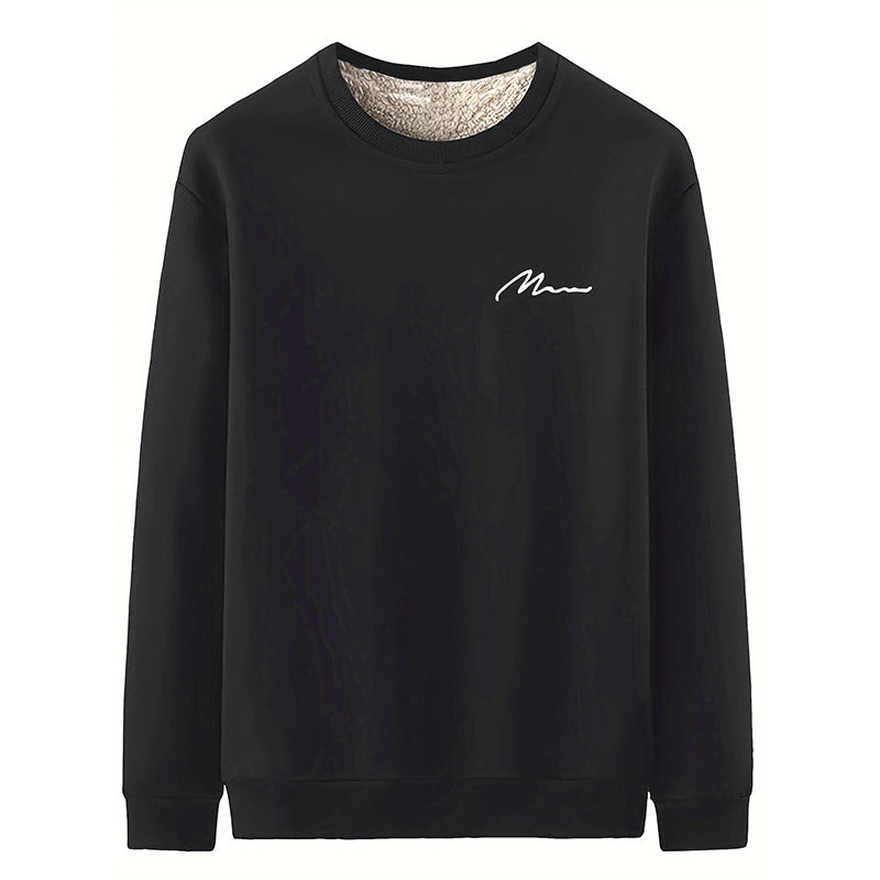 🔥Hot Sale Offers-Men's Thermal Lined Crewneck Sweatshirt