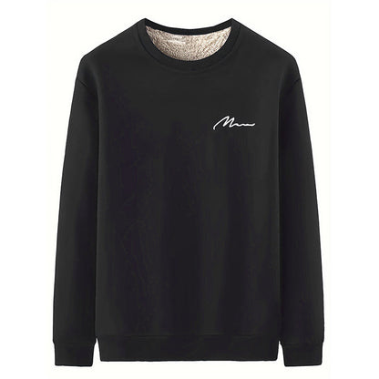 🔥Hot Sale Offers-Men's Thermal Lined Crewneck Sweatshirt
