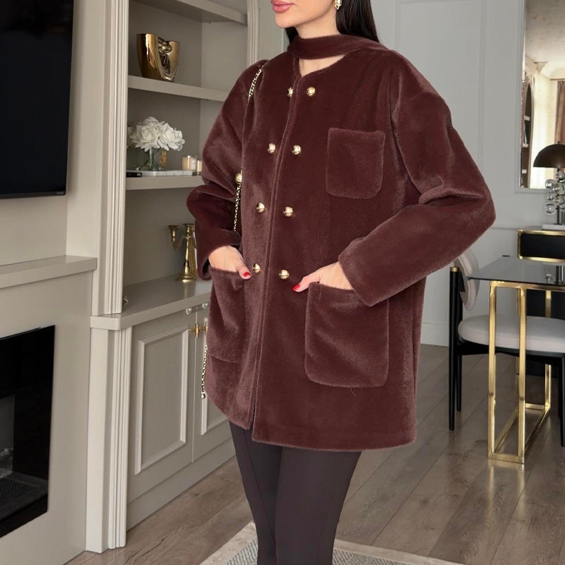 Women’s Elegant Warm Long-Sleeve Jacket