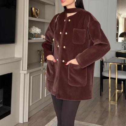 Women’s Elegant Warm Long-Sleeve Jacket