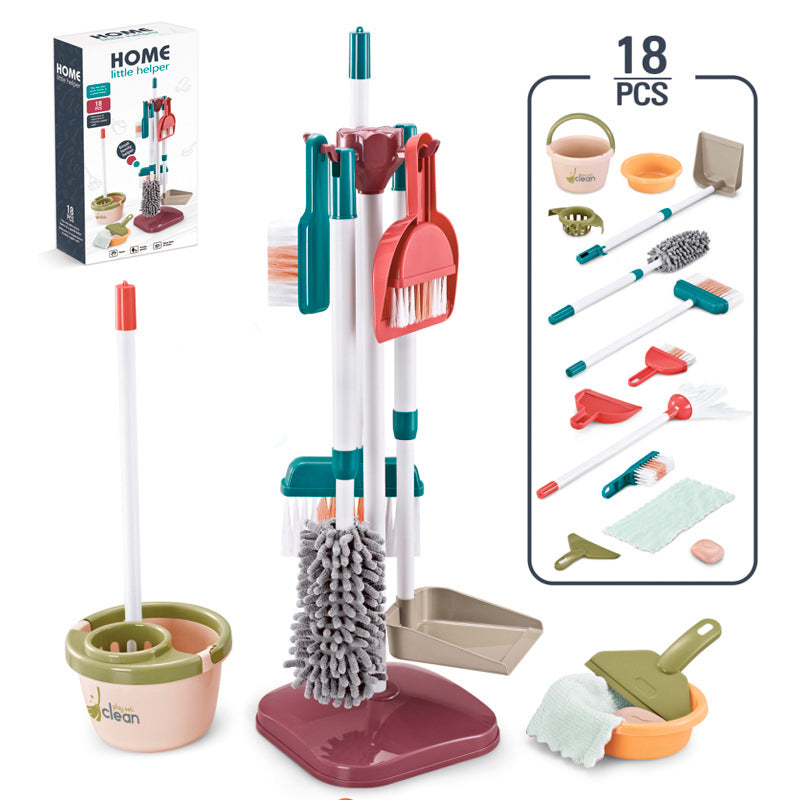 🎁 Hot Sale 50% OFF 🔥Kids Cleaning Playset with Toy Vacuum