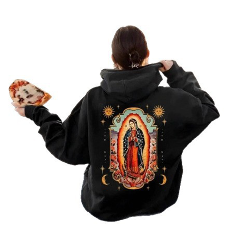 🔥Hot Sale Deals-Unisex Oversized Guadalupe Graphic Hoodie