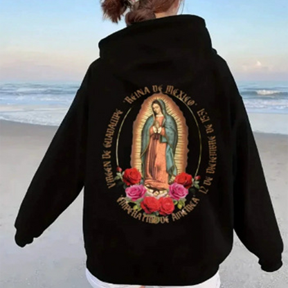 🔥Hot Sale Deals-Unisex Oversized Guadalupe Graphic Hoodie